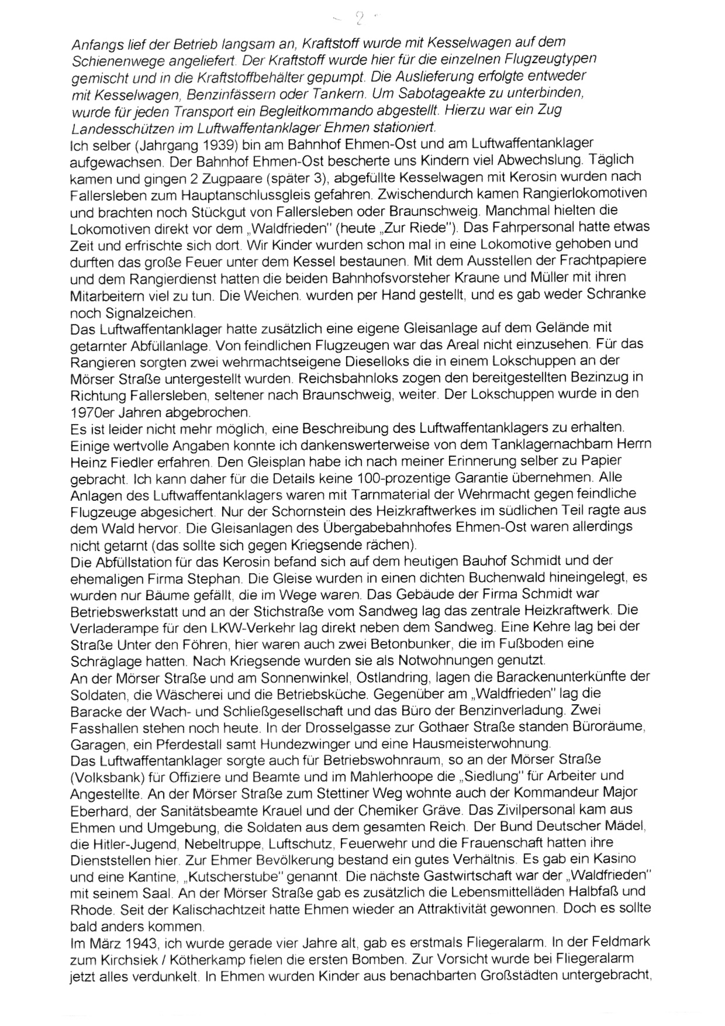 Geschichte Tanklager 2