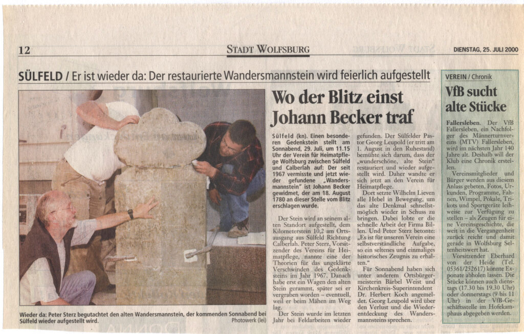 Wandermannstein Artikel 1